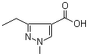 3-Ethyl-1-methyl-1H-pyrazole-4-carboxylic acid molecular structure (CAS 113100-49-5)