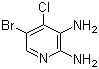 结构式 CAS# 1131604-99-3, 5-溴-4-氯吡啶-2,3-二胺