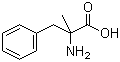 结构式 CAS# 1132-26-9, alpha-甲基-DL-苯丙氨酸; 2-氨基-2-甲基-3-苯基丙酸