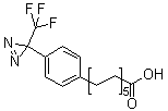 4-[3-(Trifluoromethyl)-3H-diazirin-3-yl]benzeneundecanoic acid molecular structure (CAS 113274-80-9)
