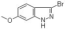 structure of CAS# 1134328-18-9, 3-Bromo-6-methoxy-1H-indazole