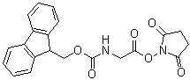 structure of CAS# 113484-74-5, N-[(9H-Fluoren-9-ylmethoxy)carbonyl]glycine 2,5-dioxo-1-pyrrolidinyl ester;Fmoc-Gly-OSu; N-Fluorenylmethyloxycarbonylglycine N-hydroxysuccinimide ester