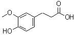 3-(3-Methoxy-4-hydroxyphenyl)propionic acid molecular structure (CAS 1135-23-5)