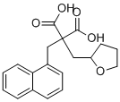 structure of CAS# 113527-39-2, 1-(Tetrahydro-2-furyl)-3-(1-naphthyl)propane-2,2-dicarboxylic acid;2-(naphthalen-1-ylmethyl)-2-(oxolan-2-ylmethyl)propanedioic acid