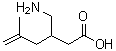 structure of CAS# 1136478-30-2, 3-(Aminomethyl)-5-methyl-5-hexenoic acid