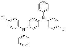 结构式 CAS# 113703-66-5, N,N'-二(4-氯苯基)-N,N'-二苯基-1,4-苯二胺