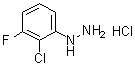 structure of CAS# 1138036-54-0, (2-Chloro-3-fluorophenyl)hydrazine hydrochloride