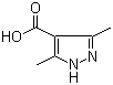结构式 CAS# 113808-86-9, 3,5-二甲基-1H-吡唑-4-羧酸