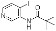 结构式 CAS# 113975-32-9, N-(4-碘-3-吡啶基)-2,2-二甲基丙酰胺