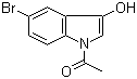 structure of CAS# 114165-30-9, N-Acetyl-5-bromo-3-hydroxyindole;1-Acetyl-5-bromo-3-hydroxy-1H-indole