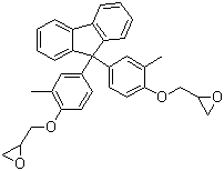 结构式 CAS# 114205-89-9, 9,9-双(4-羟基-3-甲基苯基)芴二缩水甘油醚