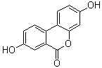 structure of CAS# 1143-70-0, 3,8-Dihydroxy-6H-dibenzo[b,d]pyran-6-one;2',7-Dihydroxy-3,4-benzocoumarin; 3,8-Dihydroxyurolithin; 3,8-Hydroxydibenzo-alpha-pyrone; Urolithin A