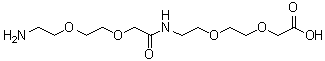 structure of CAS# 1143516-05-5, 17-Amino-10-oxo-3,6,12,15-tetraoxa-9-azaheptadecanoic acid;2-[2-[2-[[2-[2-(2-aminoethoxy)ethoxy]acetyl]amino]ethoxy]ethoxy]acetic acid