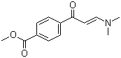 structure of CAS# 114431-72-0, 4-[(2E)-3-(Dimethylamino)-1-oxo-2-propen-1-yl]benzoic acid methyl ester