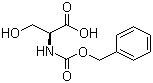 N-苄氧羰基-L-丝氨酸分子结构 (CAS 1145-80-8)
