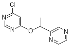 结构式 CAS# 1146080-25-2, 4-氯-6-[1-(2-吡嗪基)乙氧基]嘧啶