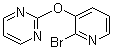 结构式 CAS# 1146080-79-6, 2-[(2-溴-3-吡啶基)氧基]嘧啶