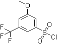 structure of CAS# 1146355-33-0, 3-Methoxy-5-trifluoromethylbenzenesulfonyl chloride