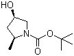 结构式 CAS# 114676-93-6, (2R,4R)-N-Boc-4-羟基-2-甲基吡咯烷; (2R,4R)-4-羟基-2-甲基吡咯烷-1-甲酸叔丁酯