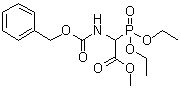 structure of CAS# 114684-69-4, Methyl 2-(benzyloxycarbonylamino)-2-(diethoxyphosphoryl)acetate