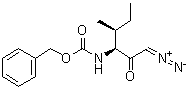 [(1S,2S)-1-(Diazoacetyl)-2-methylbutyl]carbamic acid phenylmethyl ester molecular structure (CAS 114715-76-3)