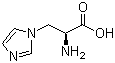 结构式 CAS# 114717-14-5, 3-咪唑基-L-丙氨酸; (S)-2-氨基-3-(咪唑-1-基)丙酸