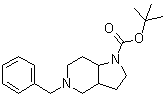 structure of CAS# 1147421-99-5, Octahydro-5-(phenylmethyl)-1H-pyrrolo[3,2-c]pyridine-1-carboxylic acid 1,1-dimethylethyl ester