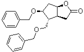 (3aS,4R,5S,6aR)-Hexahydro-5-(phenylmethoxy)-4-[(phenylmethoxy)methyl]-2H-cyclopenta[b]furan-2-one molecular structure (CAS 114826-79-8)