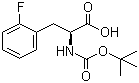 structure of CAS# 114873-00-6, Boc-2-fluoro-L-phenylalanine;Boc-L-2-Fluorophe; Boc-Phe(2-F)-OH; tert-Butoxycarbonyl-L-2-fluorophenylalanine