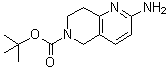 结构式 CAS# 1149333-40-3, 2-氨基-7,8-二氢-1,6-萘啶-6(5H)-羧酸叔丁酯