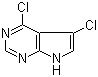 structure of CAS# 115093-90-8, 4,5-Dichloro-7H-pyrrolo[2,3-d]pyrimidine