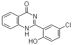 structure of CAS# 1151-84-4, 2-(5-Chloro-2-hydroxyphenyl)-4(1H)-quinazolinone