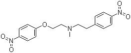 structure of CAS# 115287-37-1, N-Methyl-N-(2-(4-nitrophenoxy)ethyl)-2-(4-nitrophenyl)ethanamine