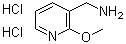 结构式 CAS# 1158447-85-8, 2-甲氧基-3-吡啶甲胺二盐酸盐