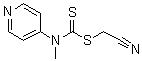 structure of CAS# 1158958-89-4, Cyanomethyl N-methyl-N-(pyridin-4-yl)carbamodithioate;Cyanomethyl methyl(pyridin-4-yl)carbamodithioate