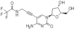 2'-Deoxy-5-[3-[(trifluoroacetyl)amino]-1-propynyl]cytidine molecular structure (CAS 115899-38-2)