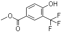 structure of CAS# 115933-50-1, Methyl 4-hydroxy-3-(trifluoromethyl)benzoate;4-Hydroxy-3-trifluoromethylbenzoic acid methyl ester