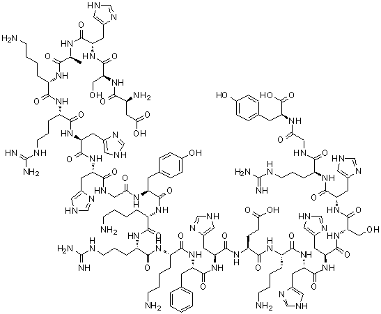 Histatin 5 molecular structure (CAS 115966-68-2)