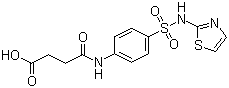 Succinylsulfathiazole molecular structure (CAS 116-43-8)