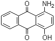 1-Amino-4-hydroxyanthraquinone molecular structure (CAS 116-85-8)
