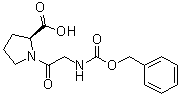结构式 CAS# 1160-54-9, 苄氧羰基甘氨酰基-L-脯氨酸