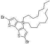 5,5'-二溴-3,3'-二辛基硅烷亚基-2,2'-联噻吩分子结构 (CAS 1160106-14-8)