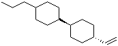 structure of CAS# 116020-44-1, (trans,trans)-4-Ethenyl-4'-propyl-1,1'-bicyclohexyl;CC 3V