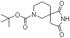 structure of CAS# 1160246-76-3, 1,3-Dioxo-2,7-diazaspiro[4.5]decane-7-carboxylic acid tert-butyl ester