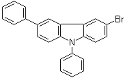 structure of CAS# 1160294-85-8, 3-Bromo-6,9-diphenyl-9H-carbazole