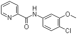 结构式 CAS# 1161205-04-4, VU 0361737; N-(4-氯-3-甲氧基苯基)-2-吡啶甲酰胺