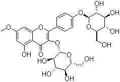 结构式 CAS# 116183-66-5, 沙苑子苷