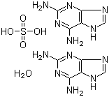 2,6-Diaminopurine hemisulfate hemihydrate molecular structure (CAS 116295-72-8)