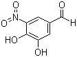 structure of CAS# 116313-85-0, 3-Nitro-4,5-dihydroxybenzaldehyde;3,4-Dihydroxy-5-nitrobenzaldehyde