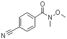 4-Cyano-N-methoxy-N-methylbenzamide molecular structure (CAS 116332-64-0)